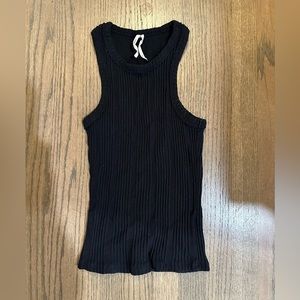 Anthropologie Knit Black Tank-Size XS